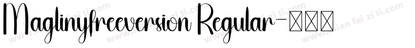 Maglinyfreeversion Regular字体转换